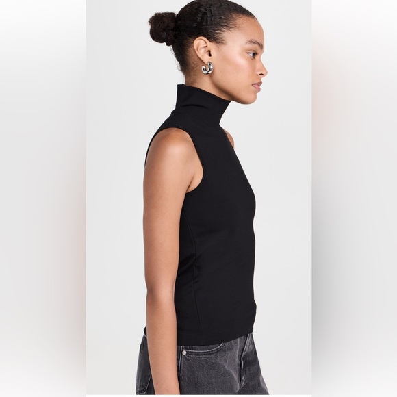 Rag & Bone Irina Black Sleeveless Ponte Turtleneck Top Size XL NWT - Picture 7 of 9